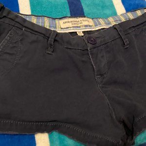 Abercrombie & Fitch Navy Jean Shorts
